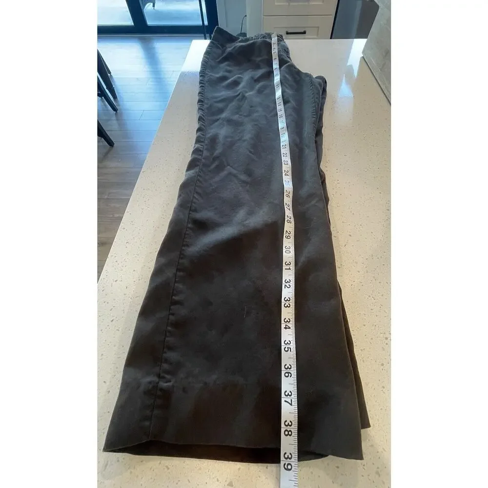 J. Jill‎ Tencel Full Wide Leg Pants Brown Size Medium